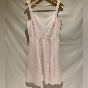 Ann Taylor Pink & White Striped Dress, size 10